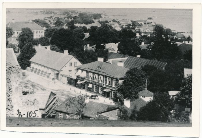 Foto. Vaade Haapsalu kesklinnale. HM 1331. Reprodutsioon.