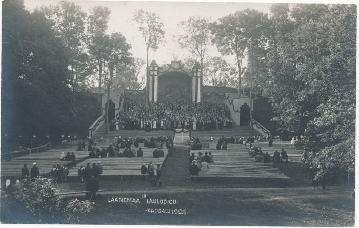 Foto. Haapsalu. Läänemaa III laulupidu. Fotogr. J. Grünthal. 1925.