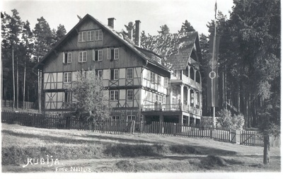 Fotopostkaart. Võru. Maja Kubija järve idakaldal. 1930.aastatel.Jaan Niiluse foto, hilisem Kotkakodu.  similar photo