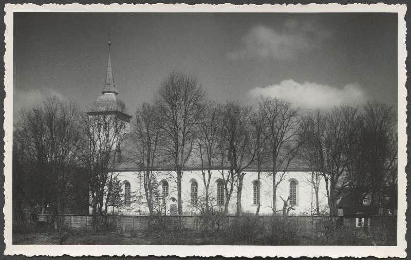 fotopostkaart, Viljandi, Jaani kirik I Kirsimäe poolt, u 1925