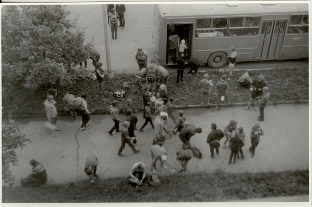 foto ja negatiiv Paide-Türi rahvajooks 1985