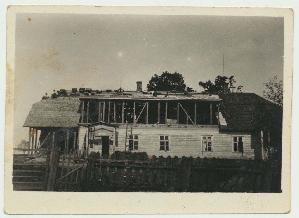 foto, Viljandimaa, Kõpu vallamaja ümberehitus, 1937