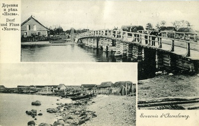 Liitpostkaart Nasva sild ja küla Saaremaal  duplicate photo