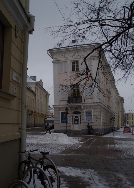 Tartu. Stone pharmacy on the square rephoto