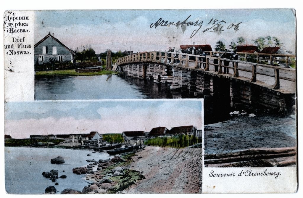Nasva bridge and boat port