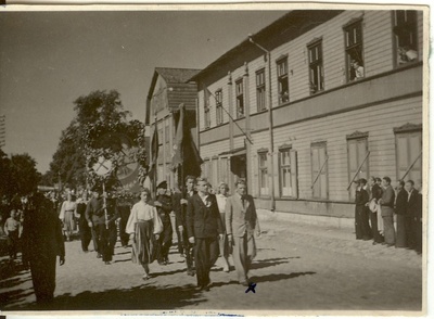 foto, Järvamaa maakondlik laulupäev 1949.a.  duplicate photo
