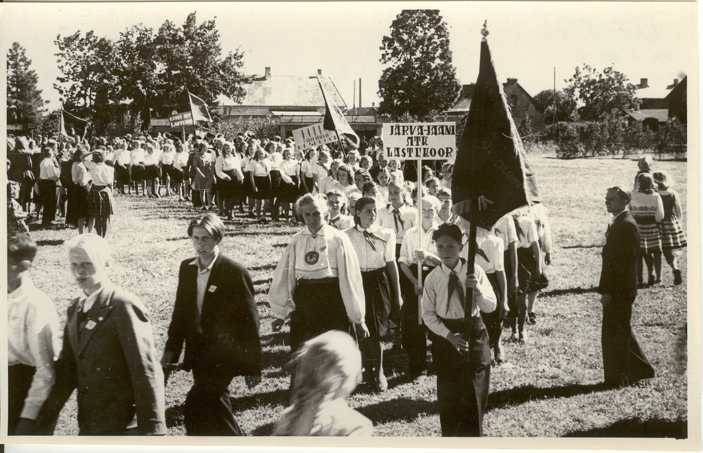 foto, Järvamaa 15. maakondlik laulupäev 10.07.1949.a.