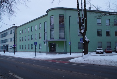 Construction of Tartu Milk Products Combinate rephoto