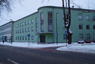 Construction of Tartu Milk Products Combinate rephoto