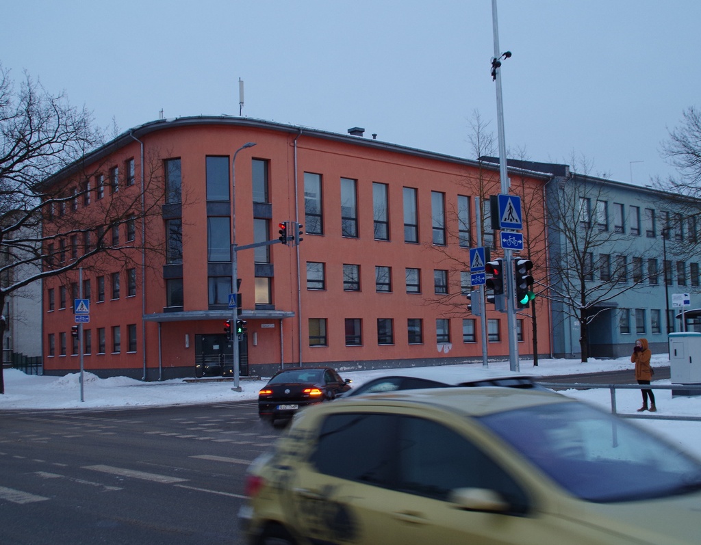 Renovated main building of Tartu PTK rephoto