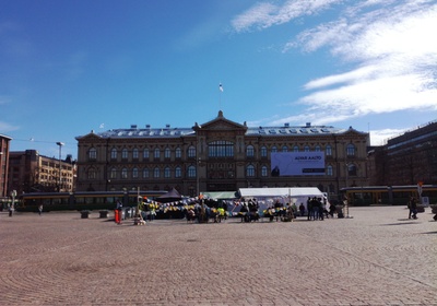 J.a. Lindh: Ateneum school building rephoto