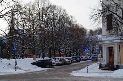 Tartu. View to the t. side of the shopping mall by Emajõe rephoto