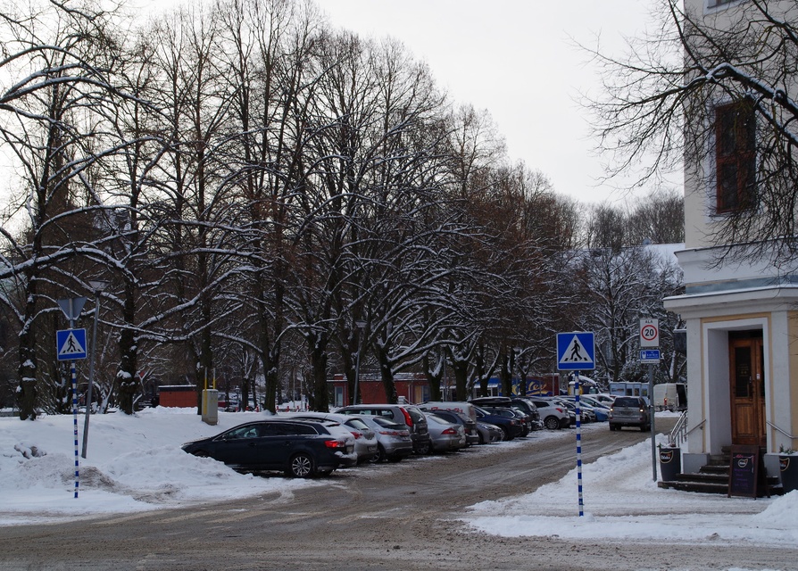 Tartu. View to the t. side of the shopping mall by Emajõe rephoto