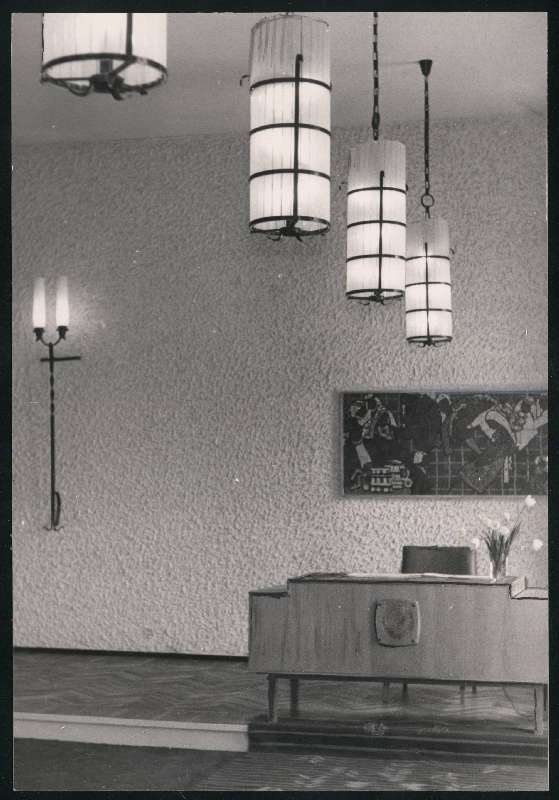 foto, Viljandi, raekoda, Viljandi rajooni perekonnaseisu osakonna saal, u 1975 , foto E. Veliste
