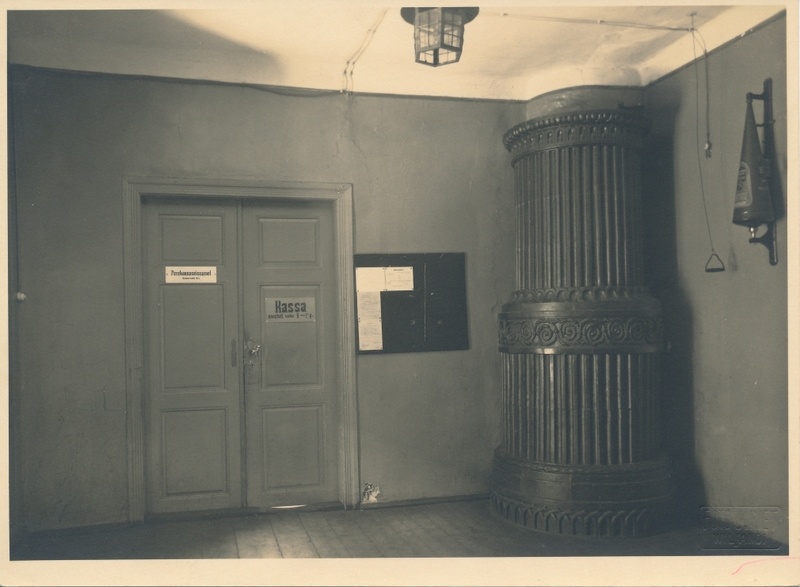 foto, Viljandi vana raekoda, eesruum, 1931