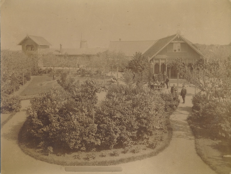 foto Viljandi, hobupostijaam Klinke aed u 1890