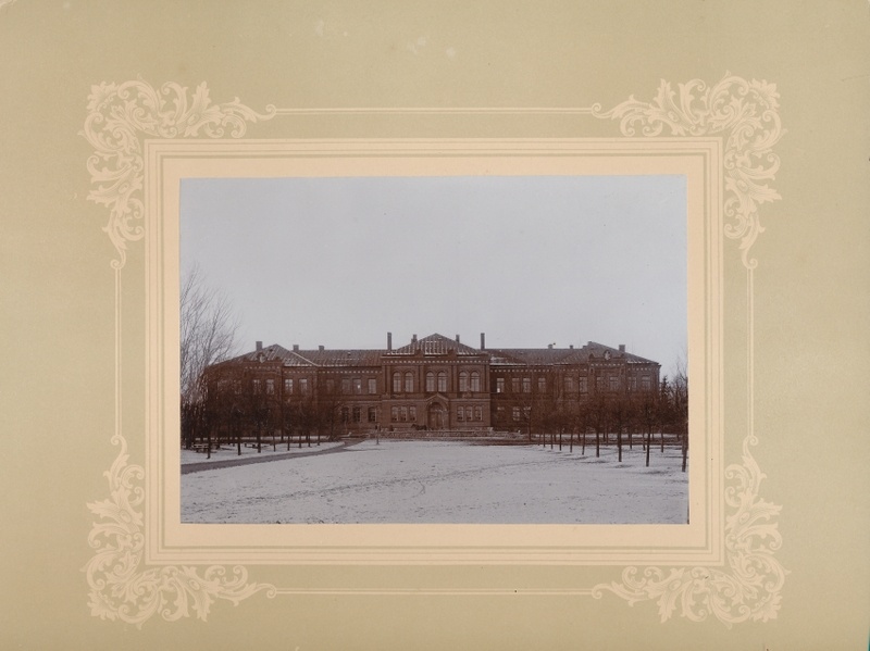 foto, Viljandi Maagümnaasium, talv, u 1905, papil