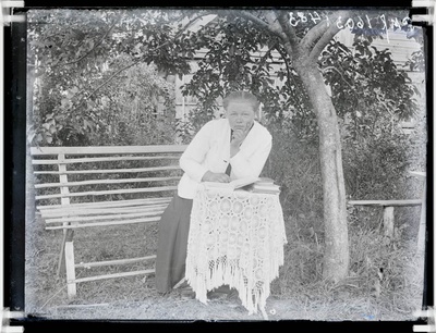 klaasnegatiiv, Anette Tohvelmann , Vahi koolis 1924.a.  similar photo