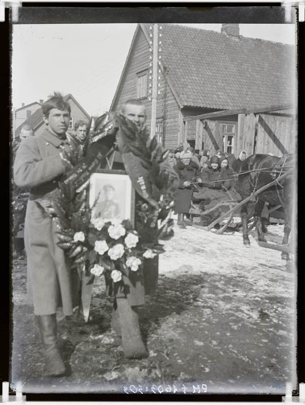 klaasnegatiiv, matused 1920-ndad a.