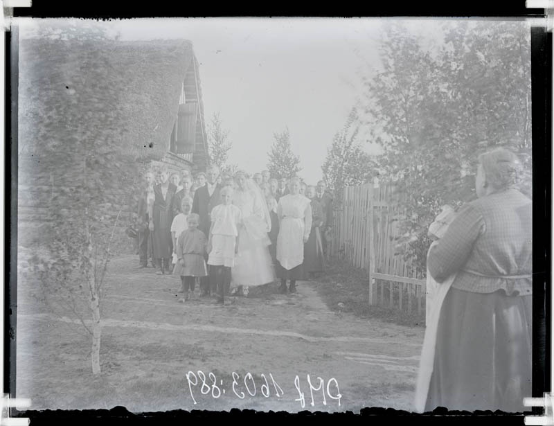klaasnegatiiv, pulmad, Lõõla 1920-ndad a.