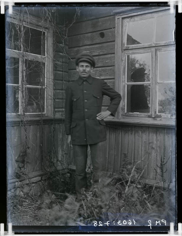 klaasnegatiiv, vanem mees, Lõõla 1930-ndad a.