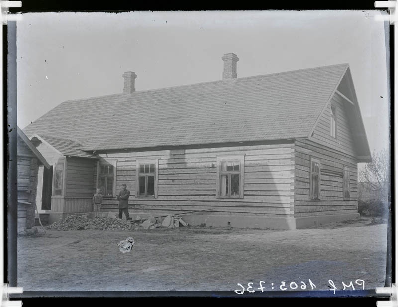 klaasnegatiiv, Roometi uus elumaja, Lõõla 1926.a.