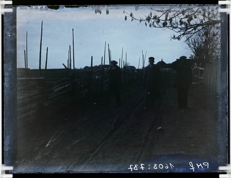 klaasnegatiiv, tee Lõõla külas 1922.a. paiku