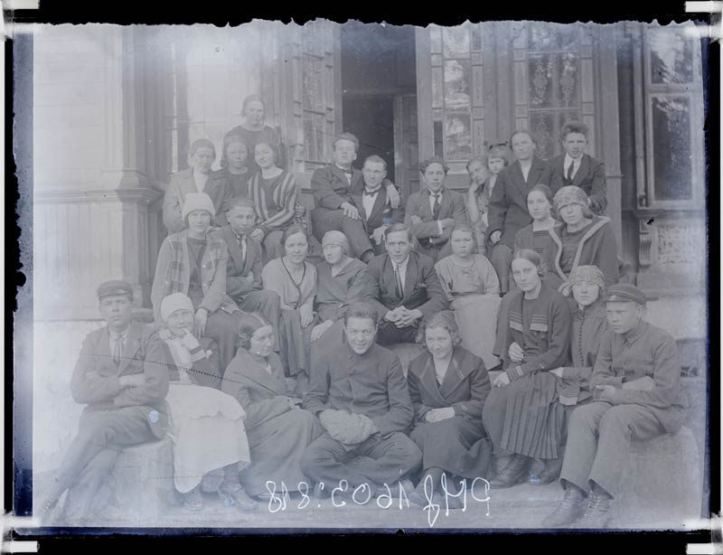 klaasnegatiiv, Vahi Põllutöökoolis, 1920-ndad a.