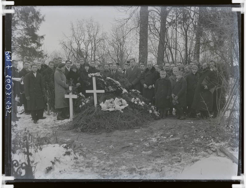 klaasnegatiiv, Artur Mikseri matused 1930.a.