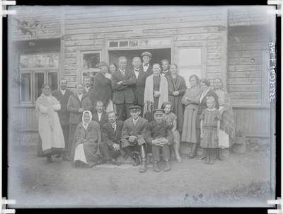 klaasnegatiiv, Johannes Tohvelmani pulmad 1924.a.  similar photo