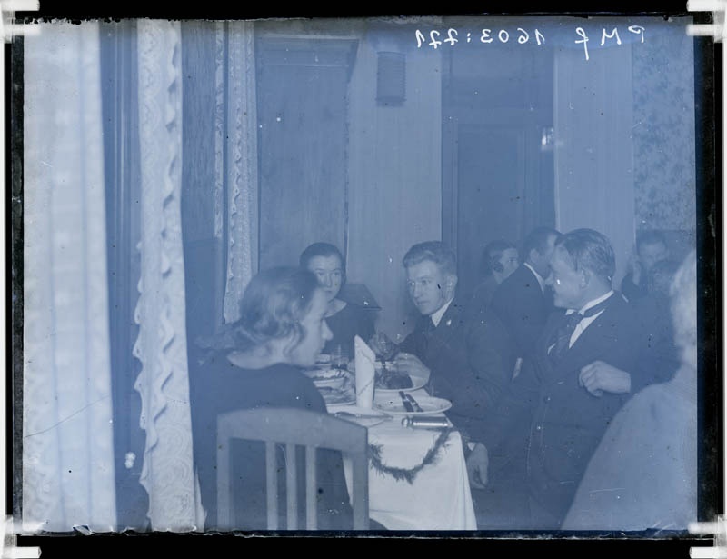 klaasnegatiiv, Vahi Põllutöökooli õpilased 1924.a.