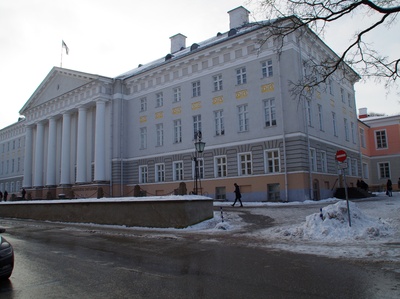 Ülikool Jaani (nüüd Ülikooli) tänavas rephoto