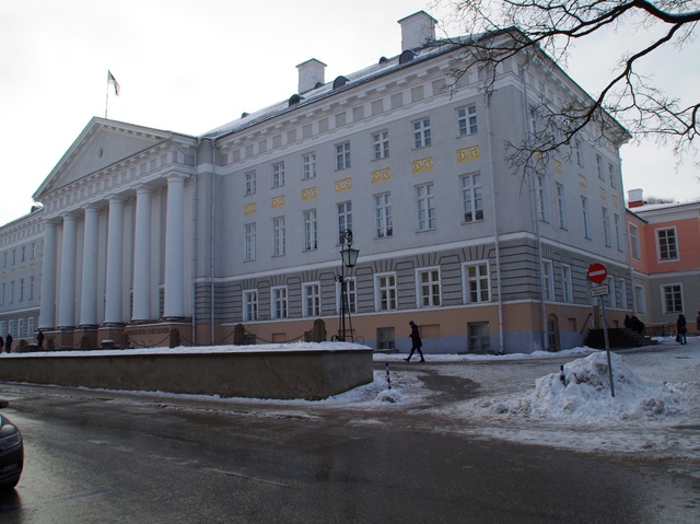 Ülikool Jaani (nüüd Ülikooli) tänavas rephoto
