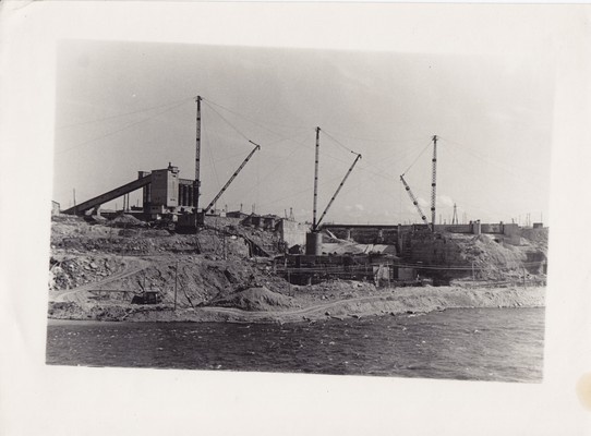 Construction of Narva Hydroelectric Power Station