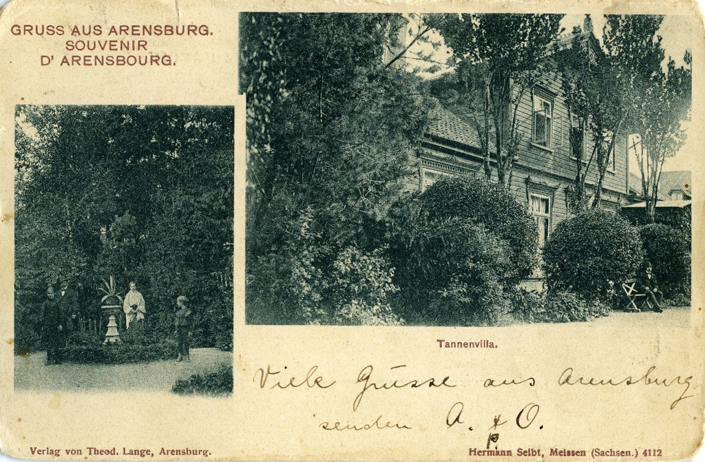 Liitpostkaart, võõrastemaja Tannevilla Kuressaares