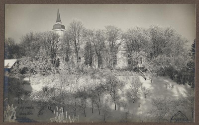 foto albumis, Viljandi, Jaani kirik aida poolt, u 1935, foto J. Riet  duplicate photo