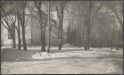 fotopostkaart, Viljandi, Jaani kirik, talv, 1930, foto J. Riet (Wiljandi)  duplicate photo