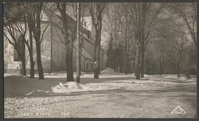 foto albumis, Viljandi, Jaani kirik, talv, u 1935, foto J. Riet  duplicate photo