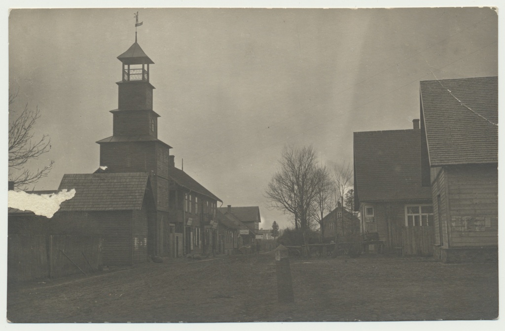 foto, Viljandimaa, Suure-Jaani, Pärnu tn, tuletõrjemaja, 1922