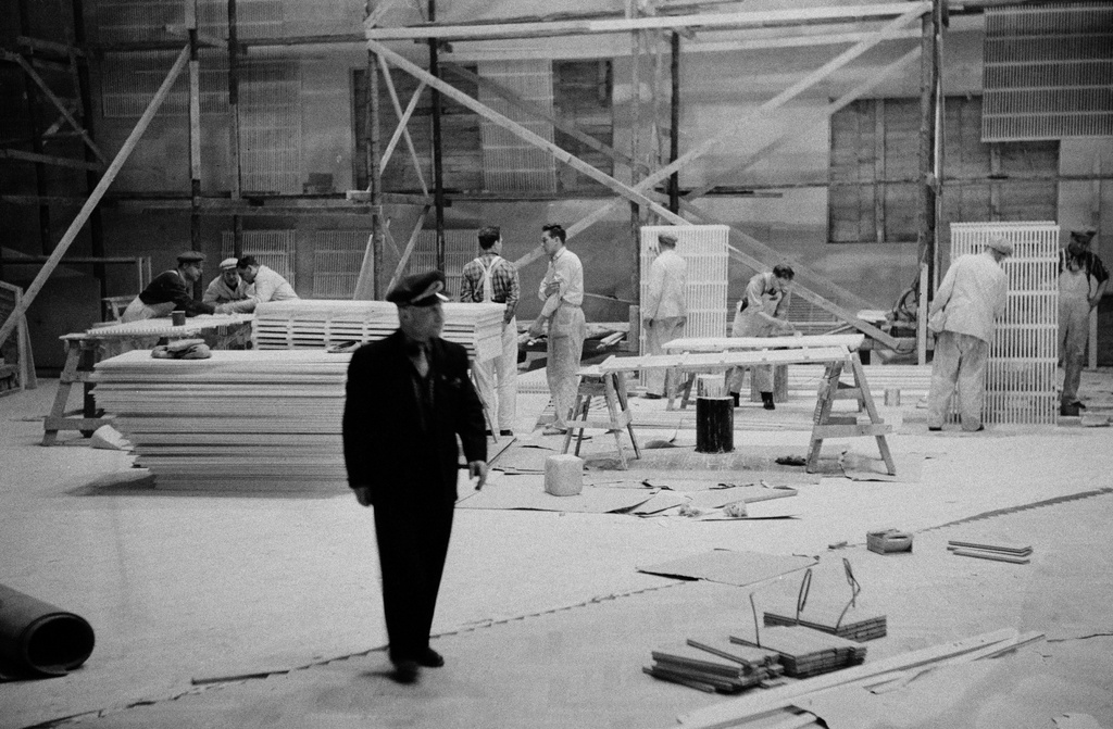 Construction of the cultural house, landscapes.