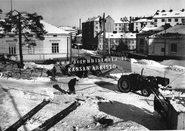 The digging works of the cultural house are currently beginning