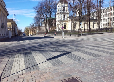 Begravningståg längs Unionsgatan. (1890-1910) rephoto