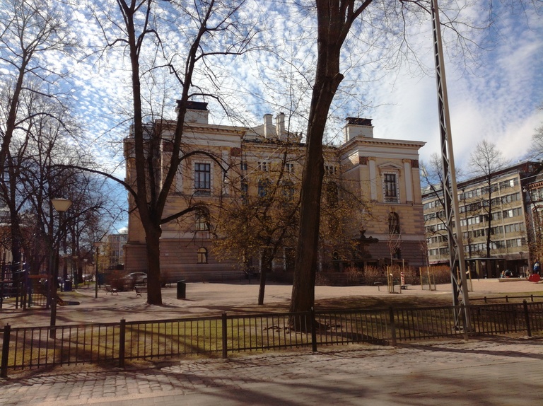 Säätytalo, Nikolainkatu (Snellmaninkatu) 9 - 11, takafasadi rephoto