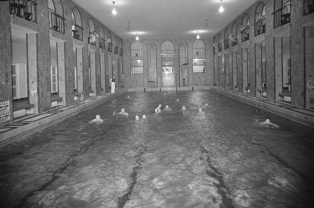 View of Yrjönkadu's swimming pool