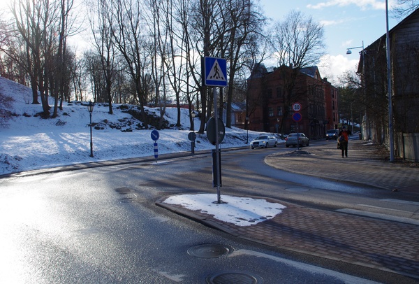 V. Kingissepa t (Jakobi t), vaade Baeri t nurgalt. Tartu, 1957. rephoto