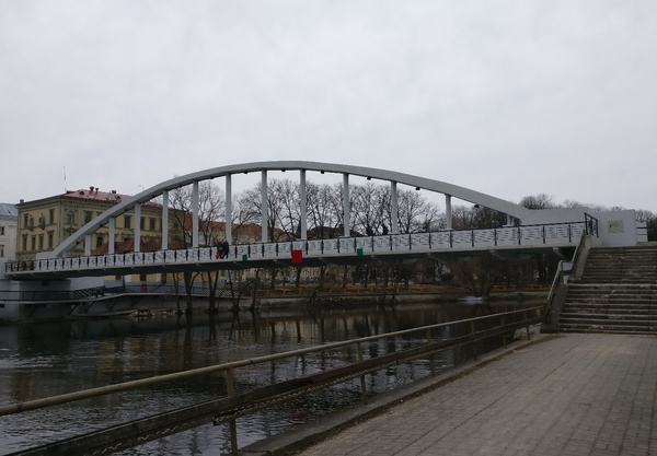 Tartu linnavaade. Kaarsild. 1961.a. rephoto