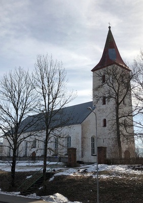 Photo. Rõuge church. rephoto