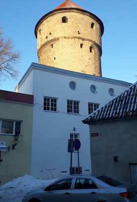 All-city. View Kiek in de Kök Tower from Rüütli Street rephoto