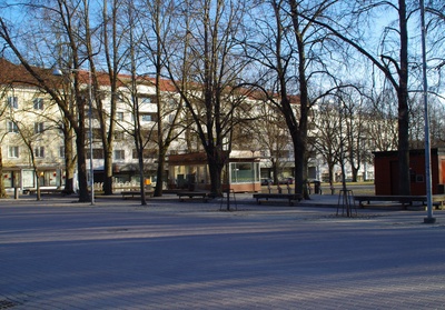 Tartu linnavaade. Kaubahoov. 1920ndatel. rephoto