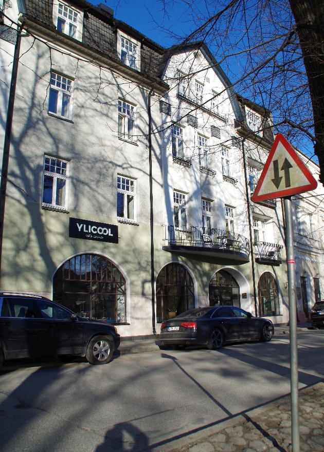 Hotell Barclay Tartus, fassaadivaade. Ü/e arh Vilmar Lill, sisekujundus Uko Künnap rephoto